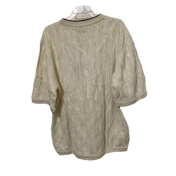 Coogi Australia Basics Vintage Cream Knit Sweater Mens Size XL NEW Old Stock - Picture 3 of 14